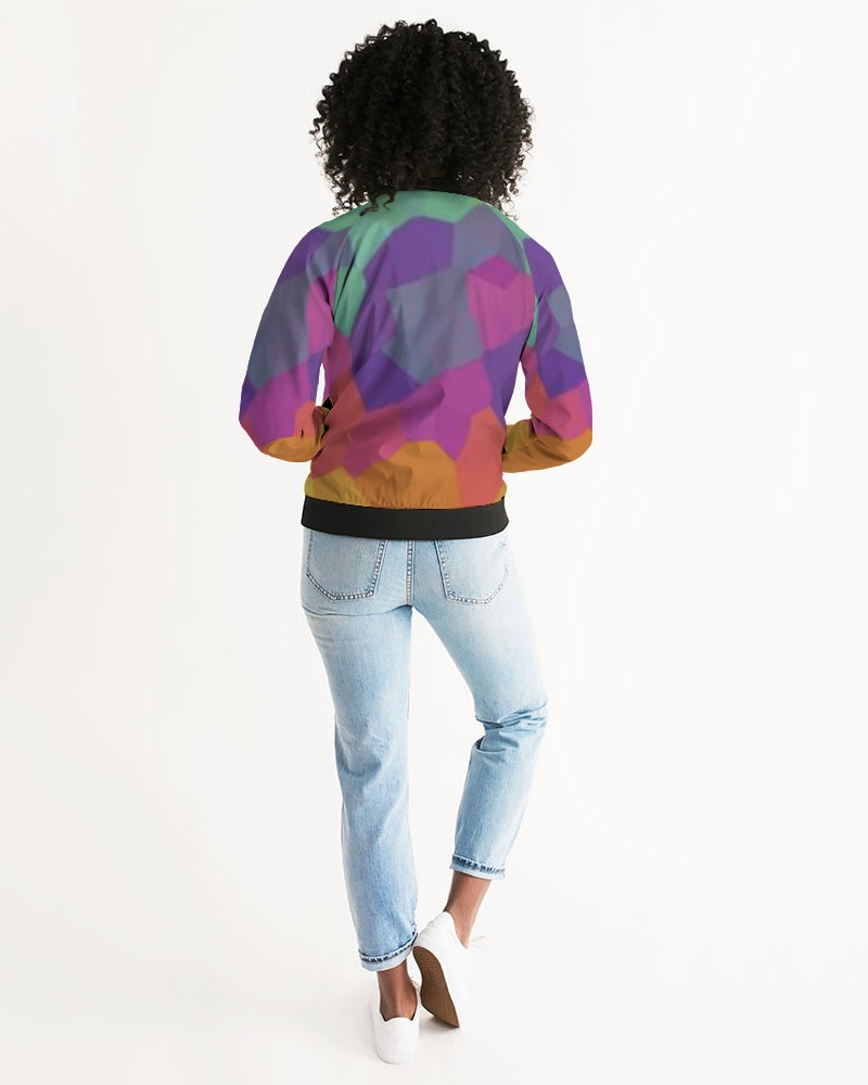 fz abstract women's bomber jacket