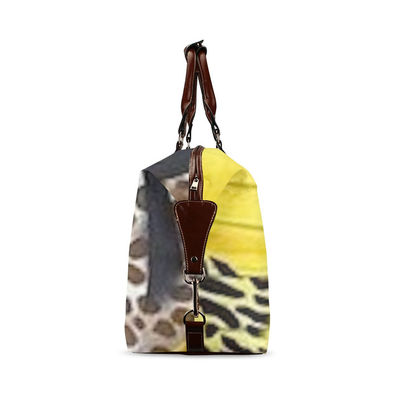 fz leopard print travel bag flight bag(model 1643)