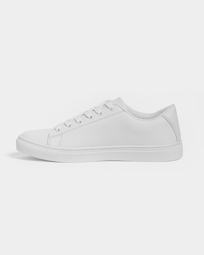white flite men's faux-leather sneaker