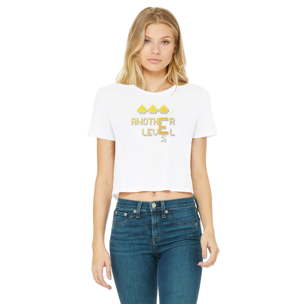 fz women's cropped raw edge tee