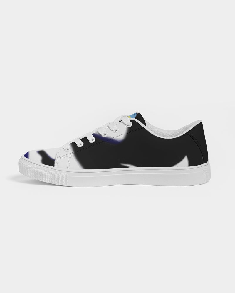 blue zone men's faux-leather sneaker