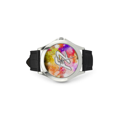 fz women's watch women's classic leather strap watch (model 203)