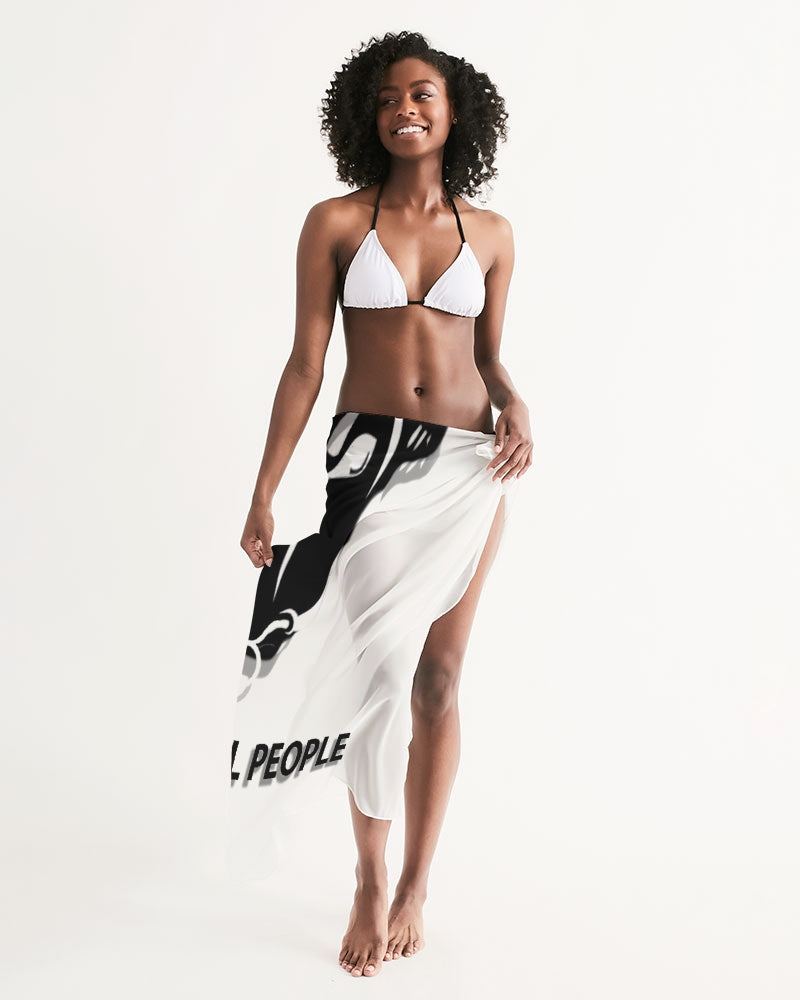 the white  bull swim cover up