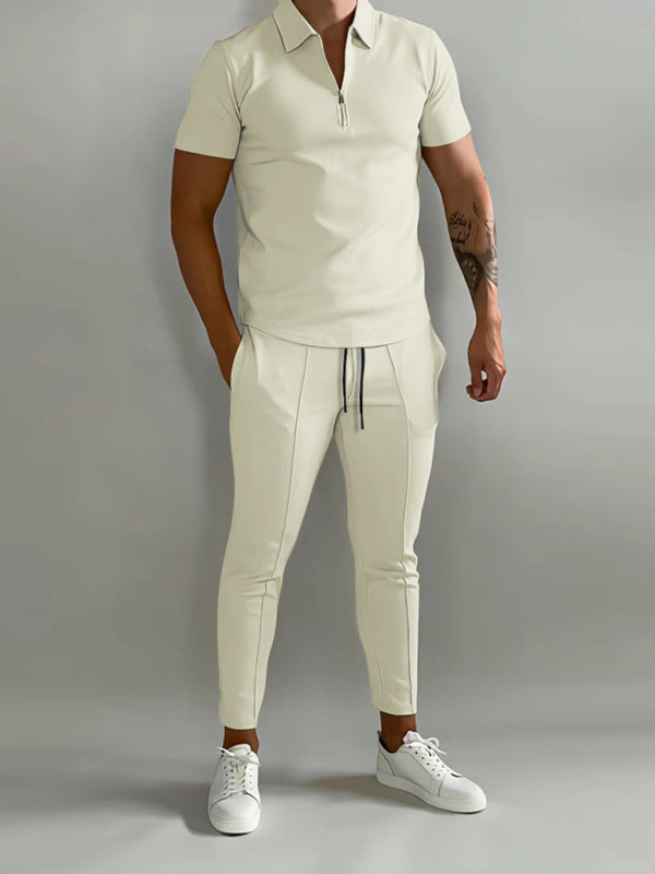 FZ Men's short-sleeved two-piece Pants suit - FZwear