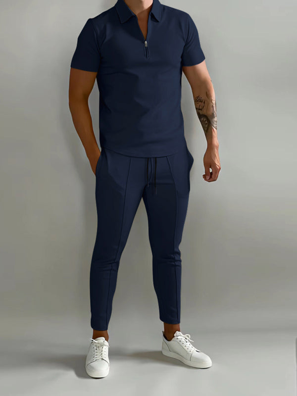 FZ Men's short-sleeved two-piece Pants suit - FZwear