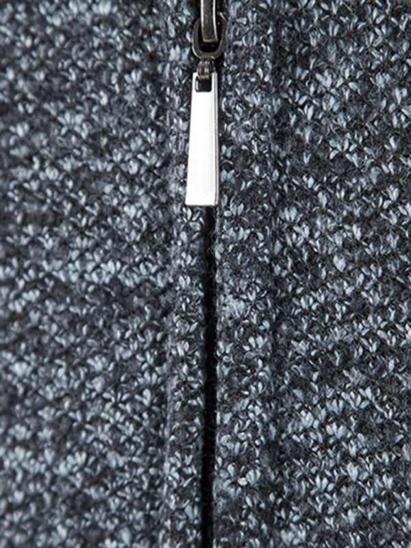 FZ Men's casual knitted HOODED zipper jacket - FZwear