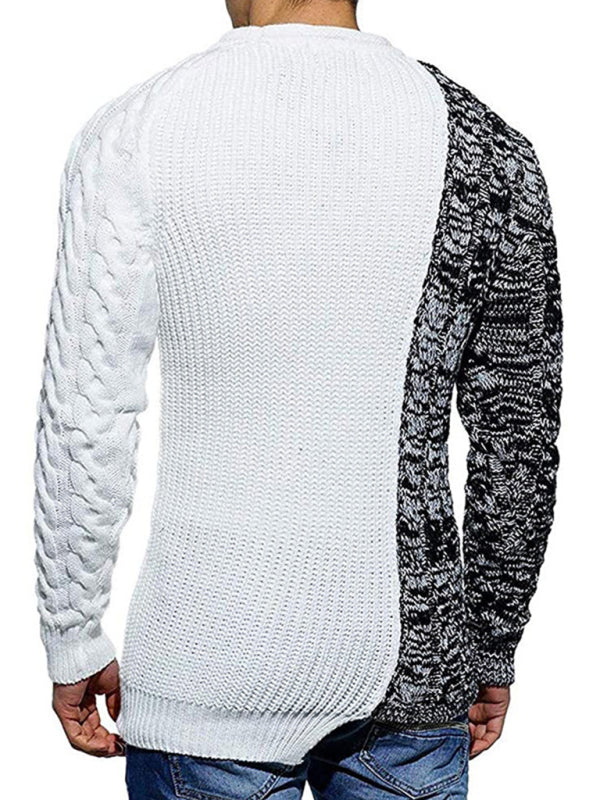 FZ Men's long sleeve knitted slim sweater top