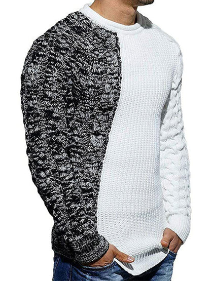 FZ Men's long sleeve knitted slim sweater top