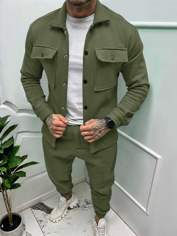 FZ Men's single-breasted jacket two-piece pants suit - FZwear