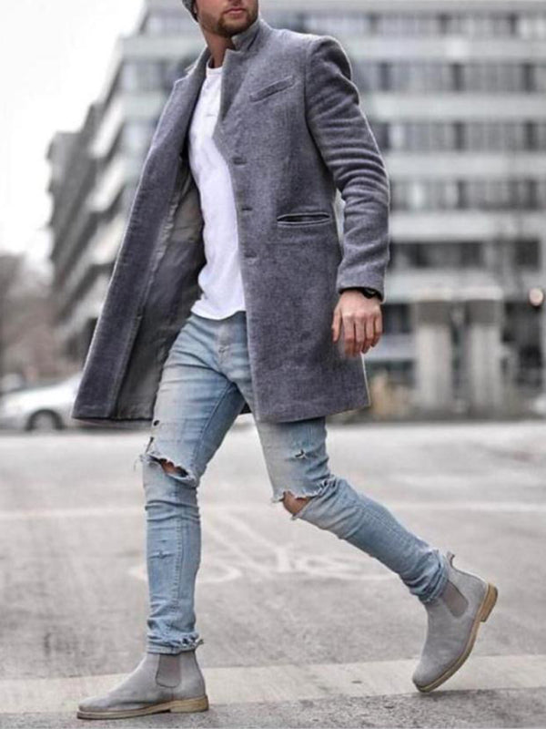 FZ Men's woolen mid-length Jacket