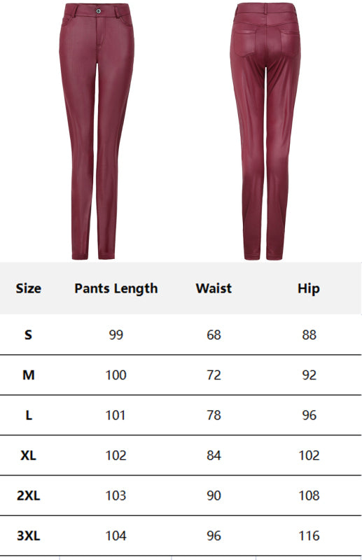 fz women's fashion pu leather pants