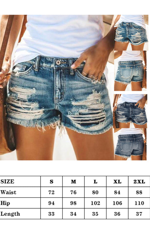 fz women's, cut-out denim shorts