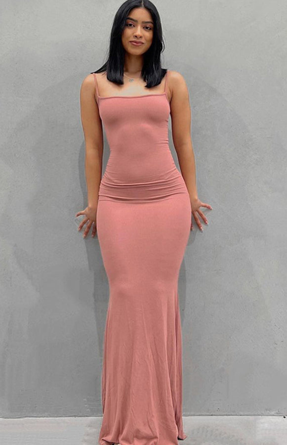 fz women's high waist slim sling dress