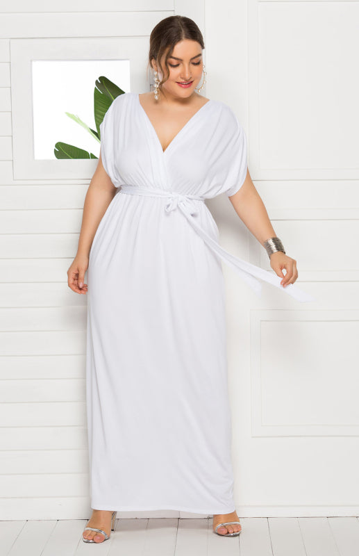 fz women's plus size deep v dress