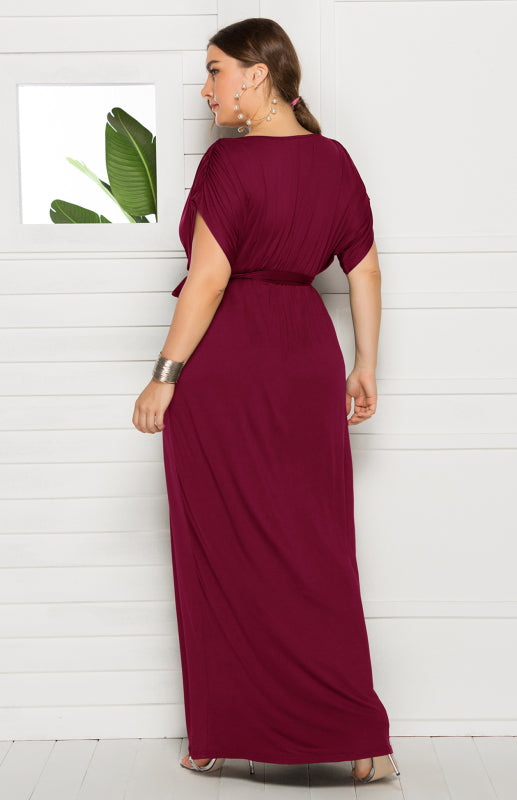 fz women's plus size deep v dress