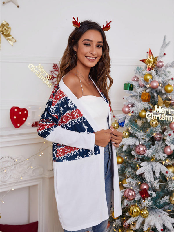 FZ Women's Christmas print casual jacket - FZwear