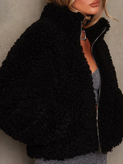 FZ Women's Plush Cardigan Sherpa Wool Jacket