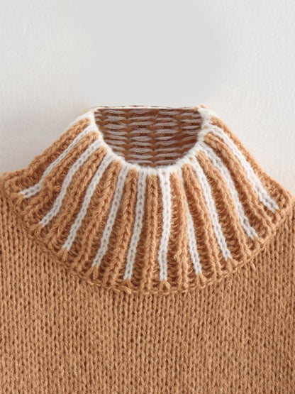 FZ Women's warm half turtleneck pullover sweater top